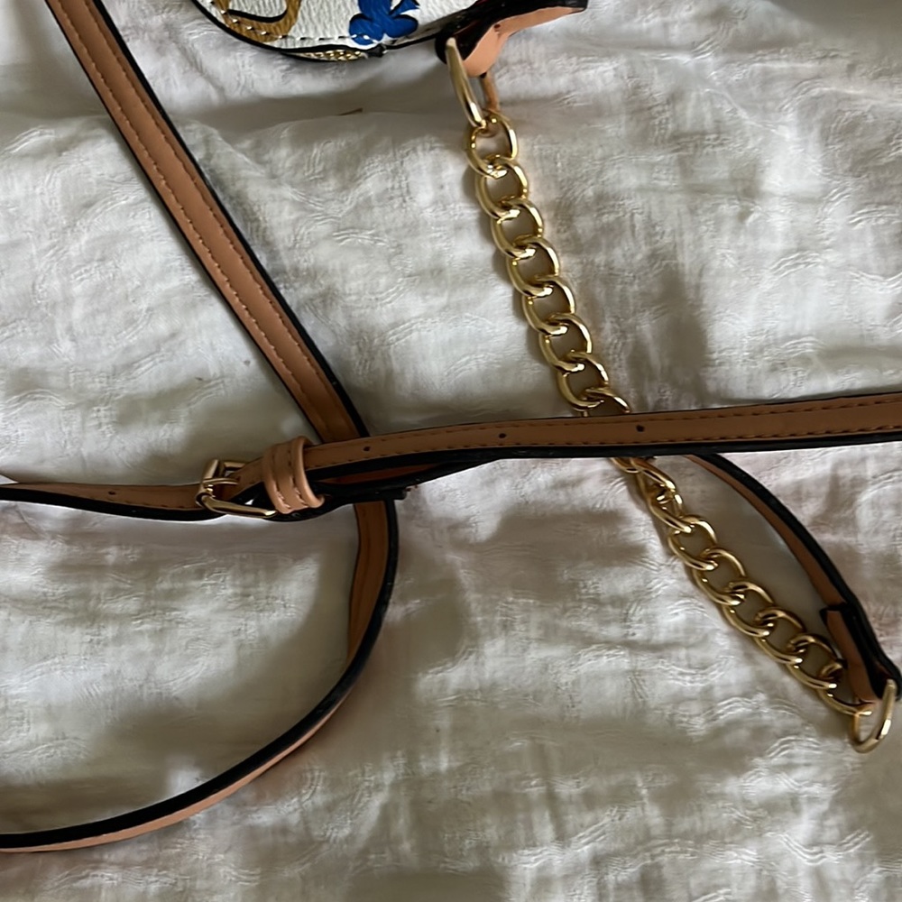 Multicolor Faux Leather Handbag - image 7